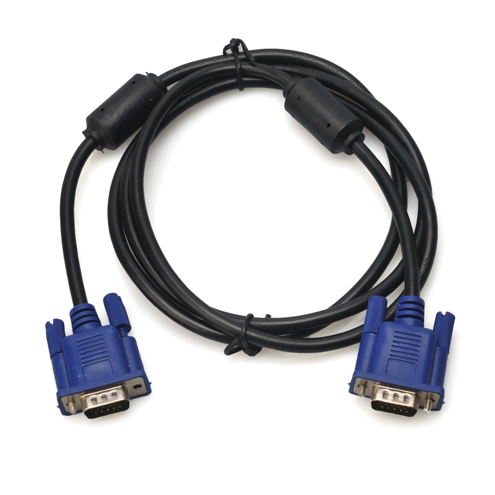Cable Vga De 1.8 Con Doble Filtro Para Monitor